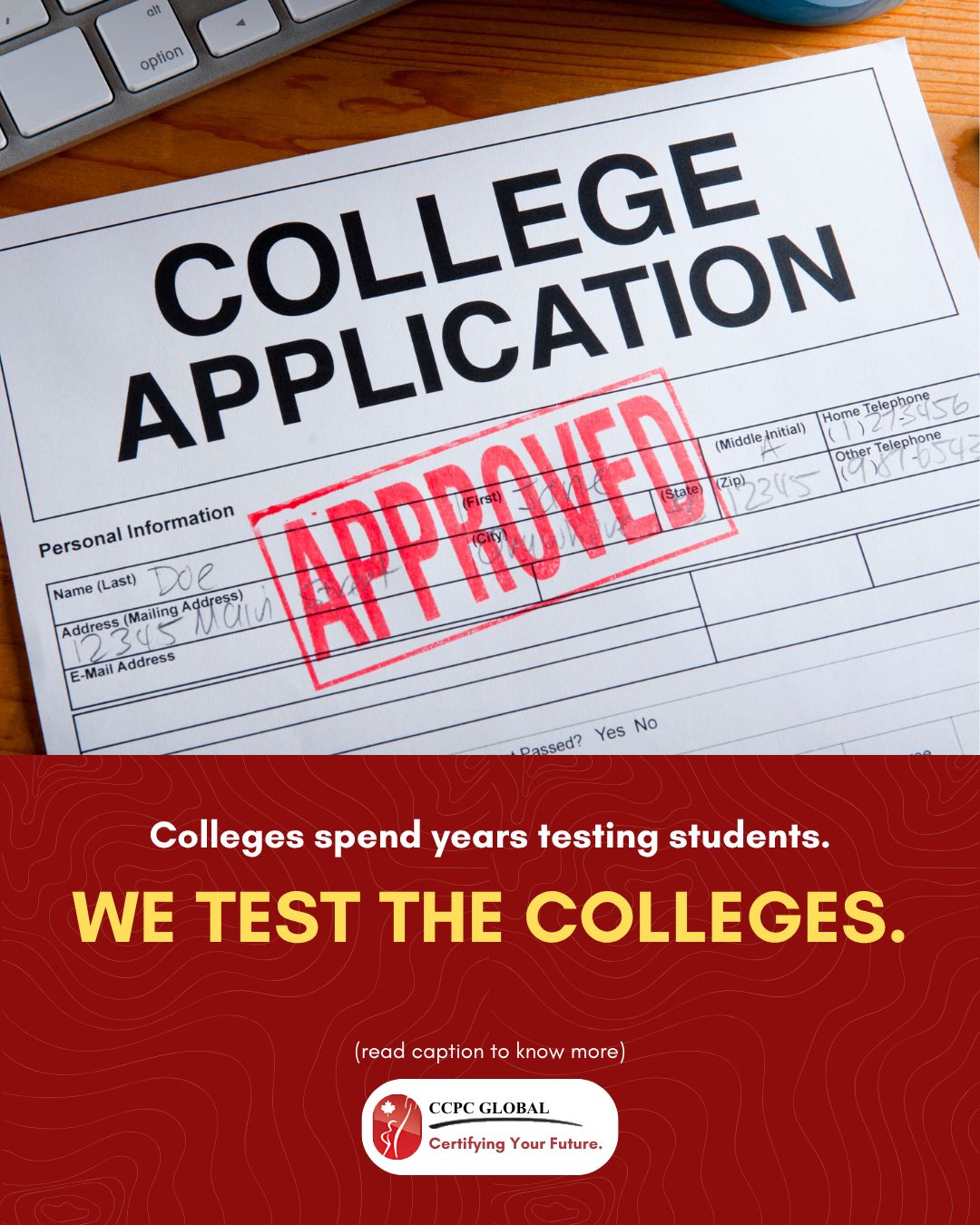 We Test The Colleges